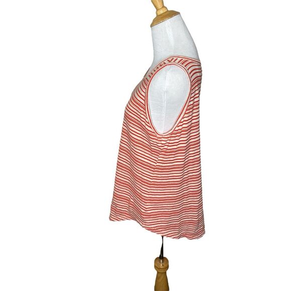 Cabi Style 5761 Spirit Tank in Tangerine Red Stripe Size Small Womens - Picture 2 of 7